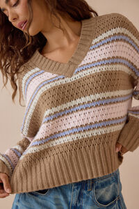 Adley Striped Sweater - Altar'd State