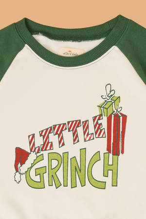 Little Grinch Raglan Sleeve Pullover - Altar'd State - 