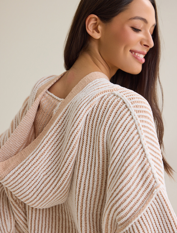 Cozy Ribbed Haven Hoodie Detail 5 - Altar'd State