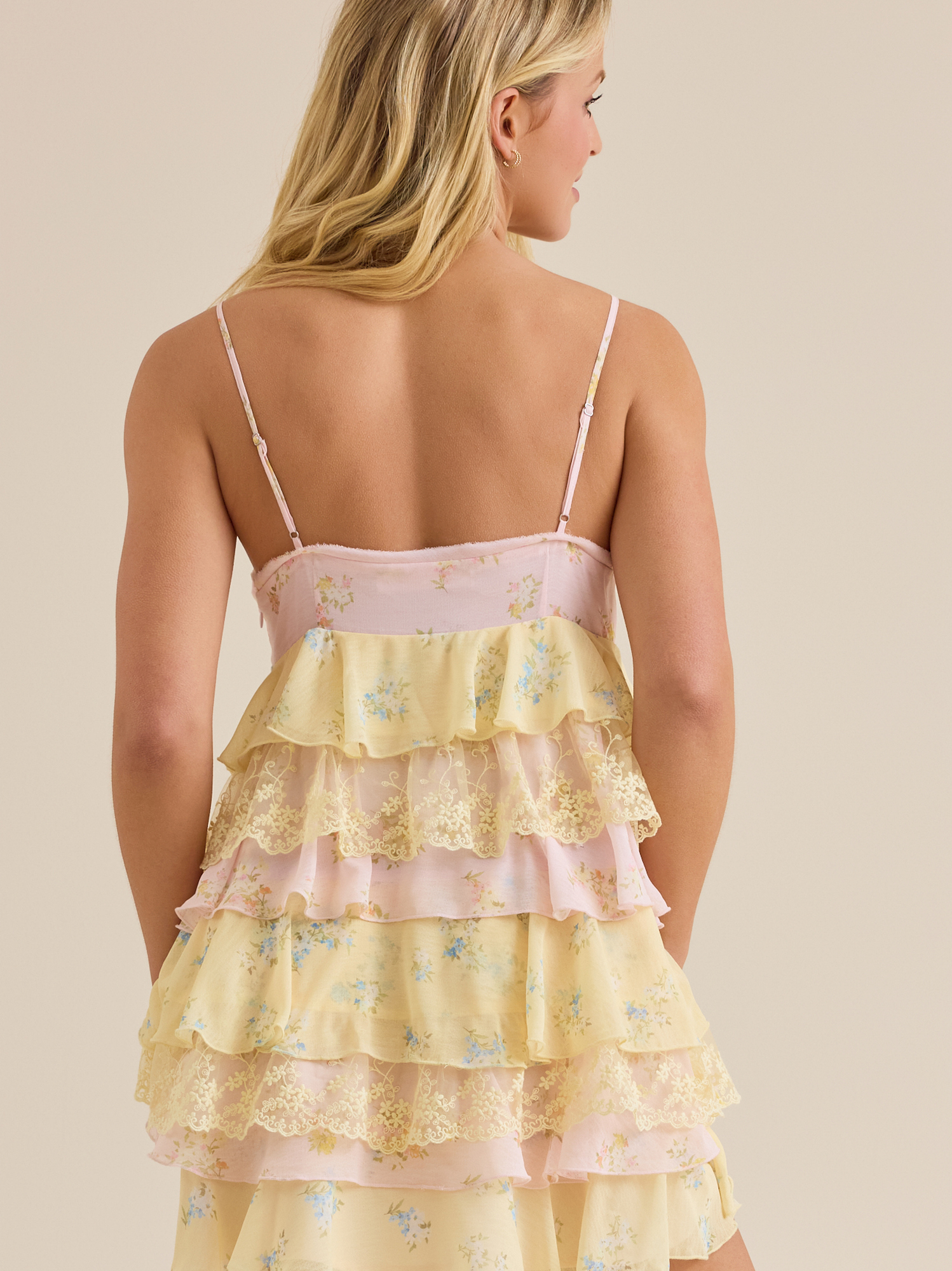 pink and yellow dress Under The Pagoda Maxi Dress