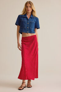 Eleanor Denim Button Up Top Detail 4 - Altar'd State