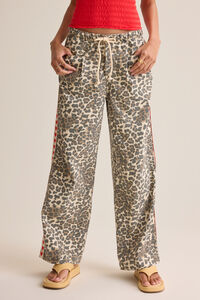 Meredith Cheetah Heart Pants Detail 3 - Altar'd State