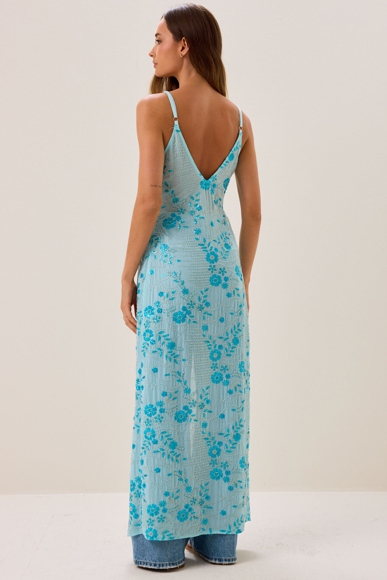 Serena Embroidered Beaded Kimono