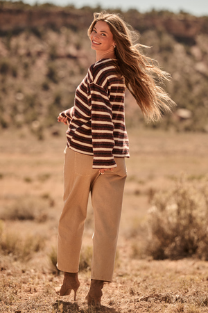 Emery Striped Sweater - Altar'd State - 