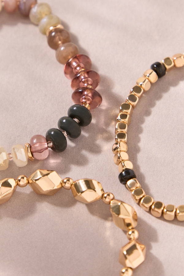 Mabel Brown Multi Beaded Bracelet Detail 2 - Altar'd State