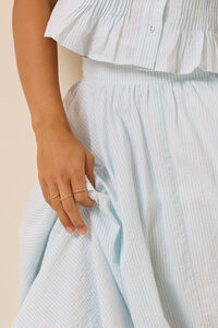 Matilda Stripe Midi Skirt Detail 2 - Altar'd State