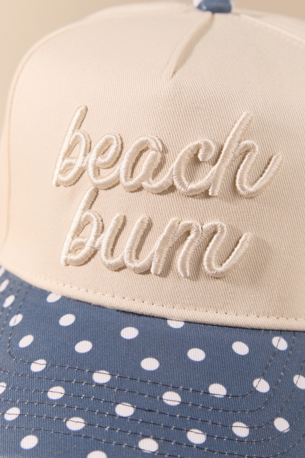 Beach Bum Polka Dot Trucker Hat Detail 3 - Altar'd State