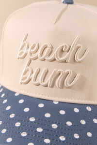Beach Bum Polka Dot Trucker Hat Detail 3 - Altar'd State