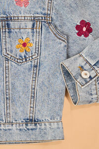 Autumn Floral Jean Jacket Detail 3 - Altar'd State