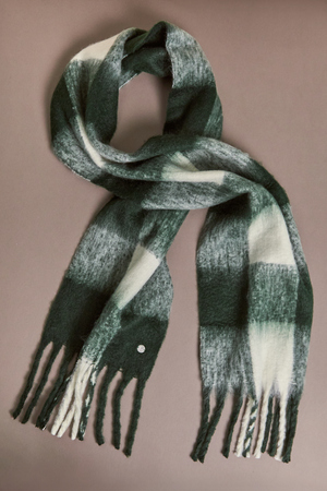 Soft Wrap Plaid Blanket Scarf - Altar'd State - 
