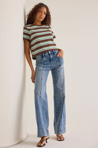 Ciara Front Seam Straight Leg Jeans - Altar'd State