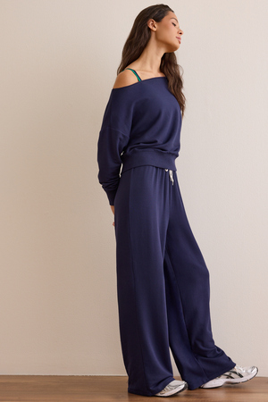 Trackline Off Shoulder Pullover - Altar'd State - 