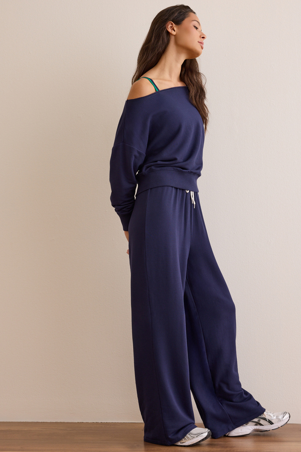 Trackline Off Shoulder Pullover Detail 3 - Altar'd State