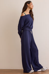 Trackline Off Shoulder Pullover Detail 3 - Altar'd State