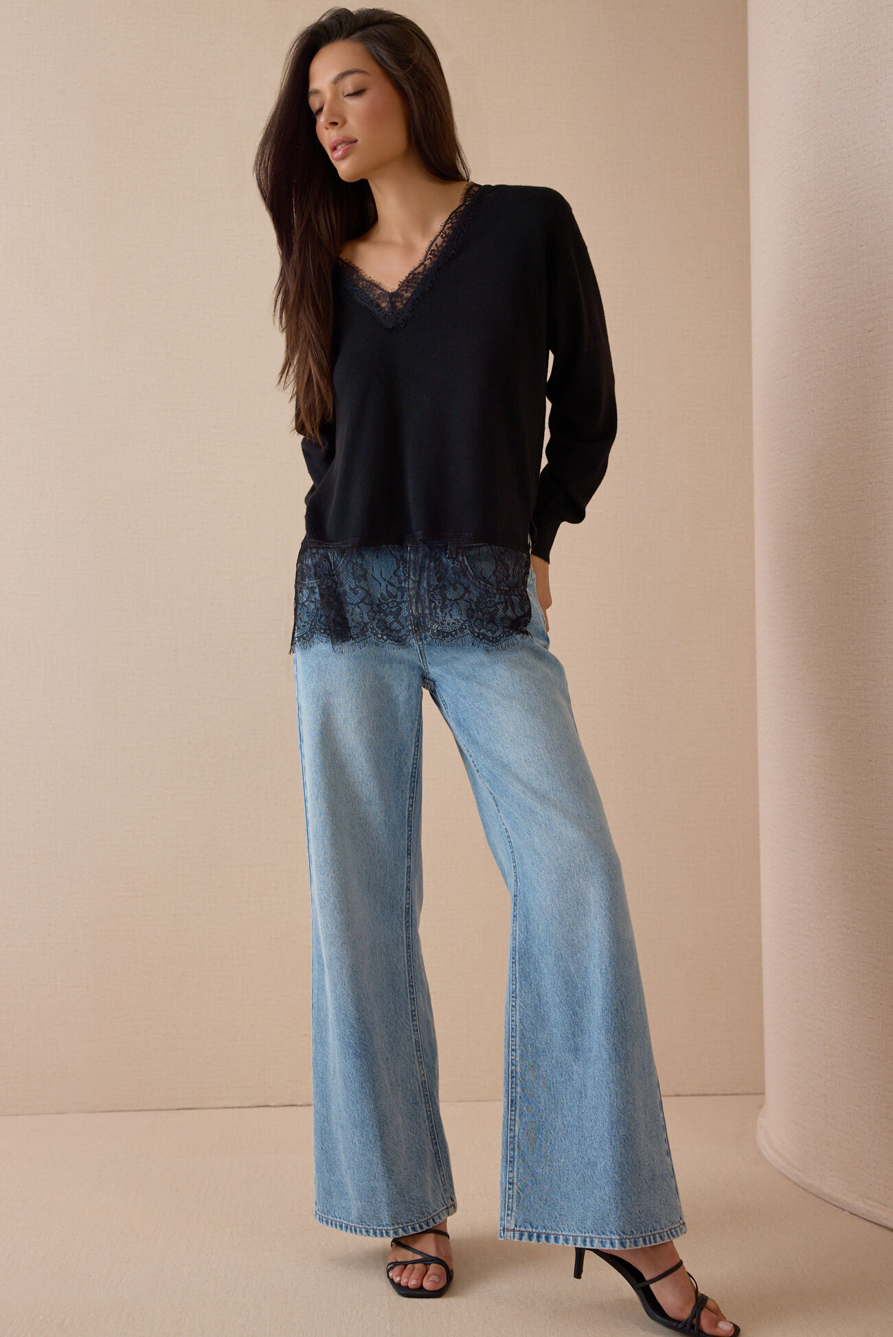 Harley Lace Trim Sweater
