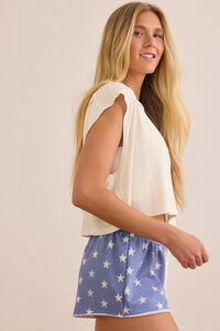 USA Flag Lounge Shorts Detail 4 - Altar'd State
