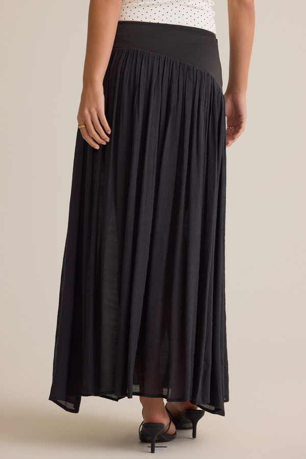 Saylor Drop-Waist Maxi Skirt Detail 5 - Altar'd State