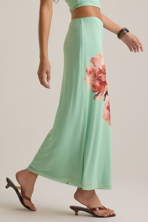 Kehlani Floral Midi Skirt - Altar'd State - 