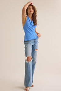 Reese Cowl Neck Tie Top Detail 5 - Altar'd State