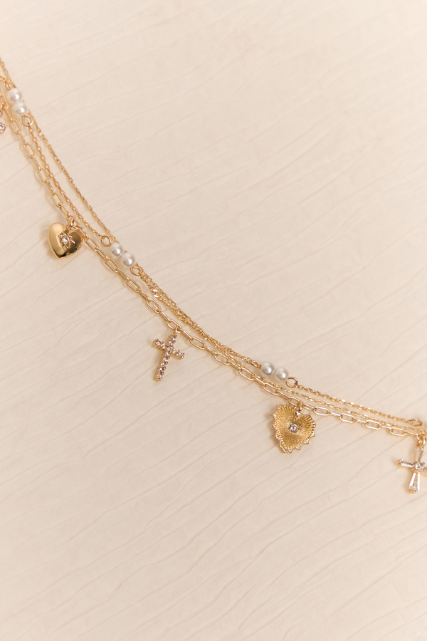 18K Gold Dainty Charm Bracelet - Altar'd State