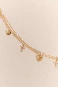 18K Gold Dainty Charm Bracelet - Altar'd State