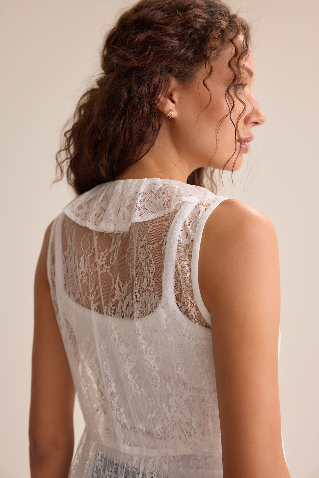 Estelle Lace Tie-Front Kimono