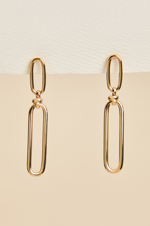 Oval Slim Dangle Earring - Altar'd State - 