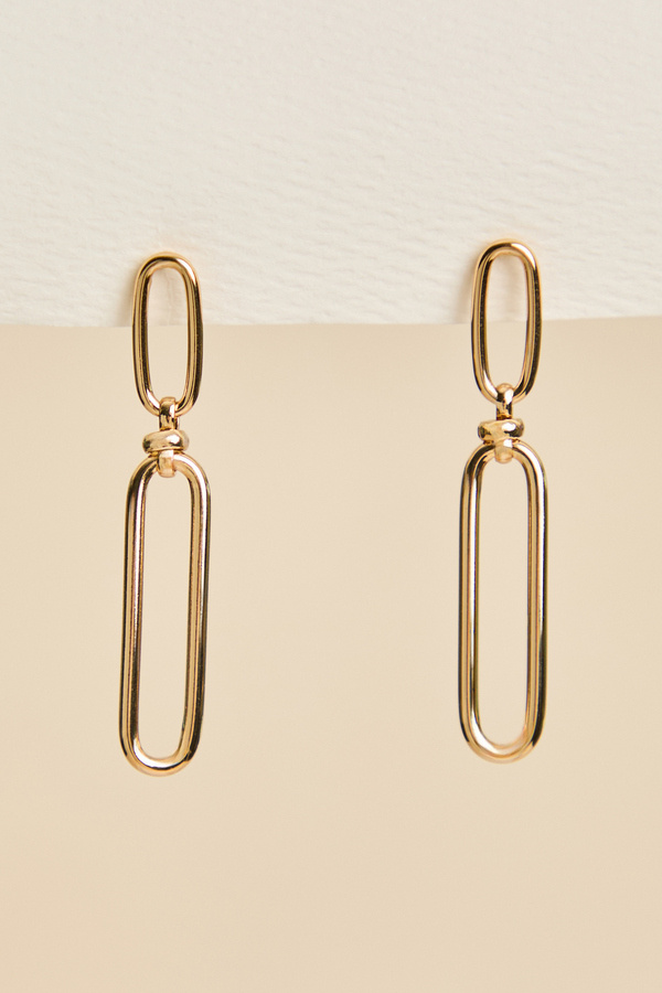 Oval Slim Dangle Earring - Altar'd State