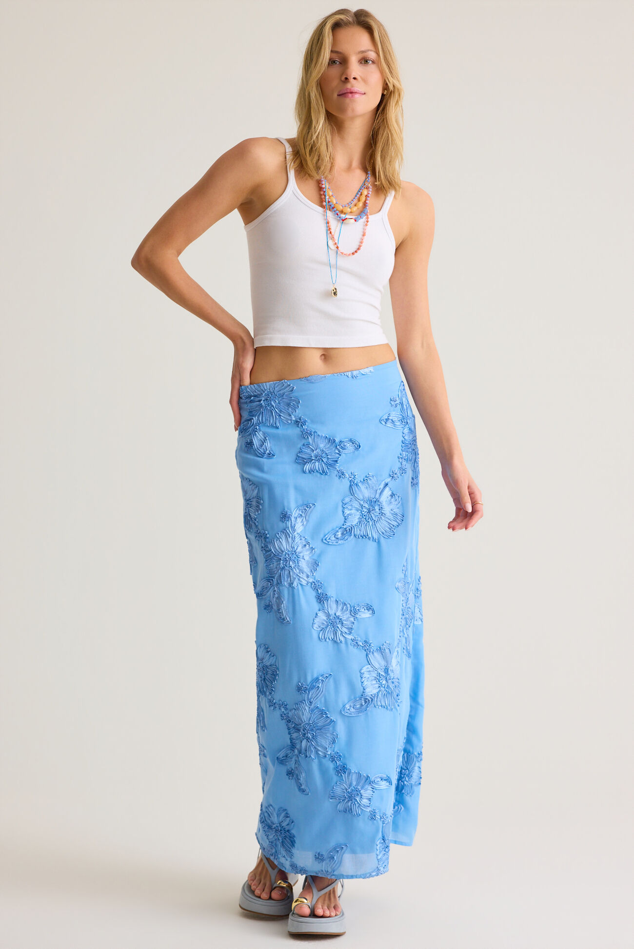 Audrey Floral Maxi Skirt