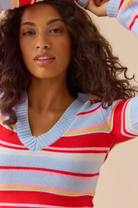 Emma V-Neck Sweater Detail 4 - Altar'd State