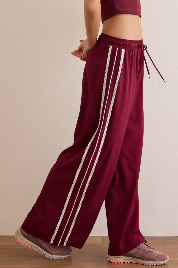 Relay Lace Stripe Pant Detail 3 - Altar'd State