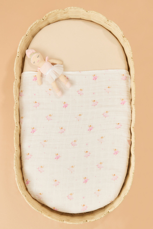 Ballerina Swaddle & Rattle Set by Mud Pie - Altar'd State - 