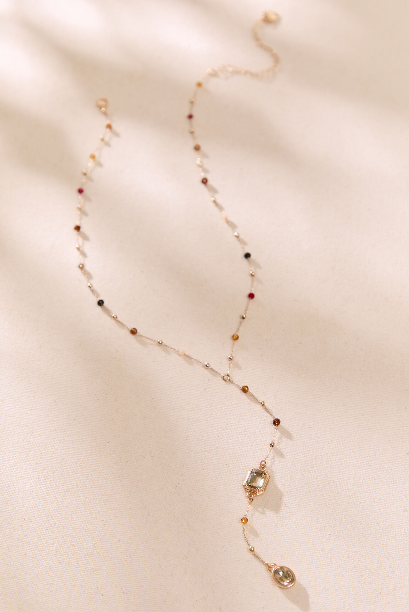 Autumn Jewel Y Necklace