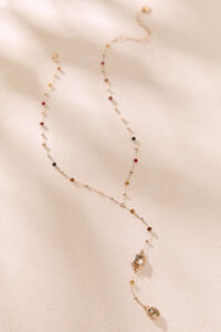 Autumn Jewel Y Necklace Detail 2 - Altar'd State