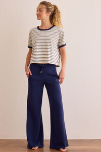 Power Stripe Ringer Boxy Tee Detail 2 - Altar'd State
