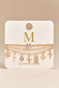 M Charm Bracelet Set - Altar'd State