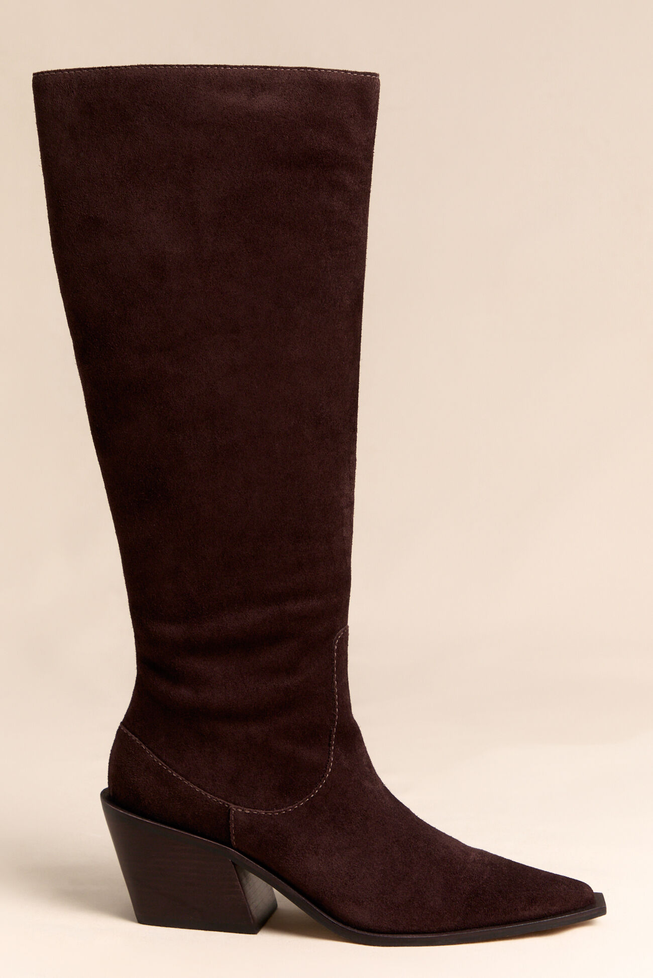 Antony Suede Block Heel Boot