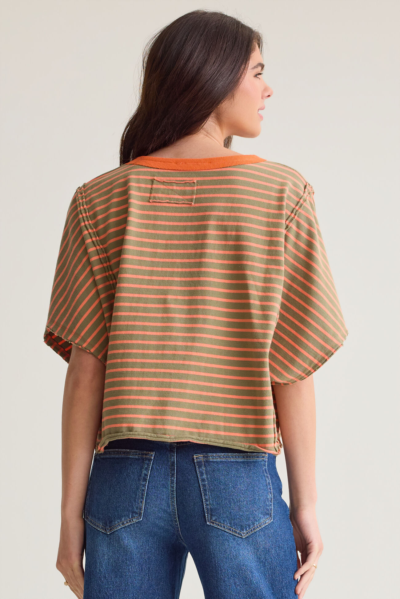 Wilma Striped Boxy Tee