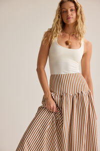 Clover Drop Waist Skirt Detail 4 - Altar'd State