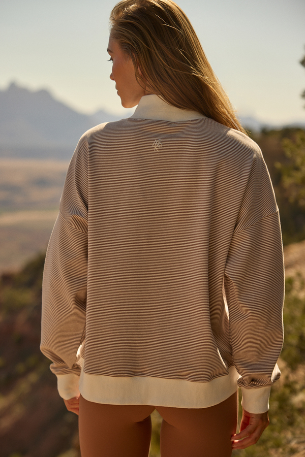 Step Out Striped Mock Neck Detail 4 - Altar'd State