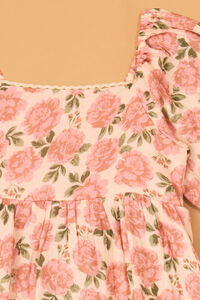 Zainy Floral Midi Toddler Dress Detail 2 - Altar'd State