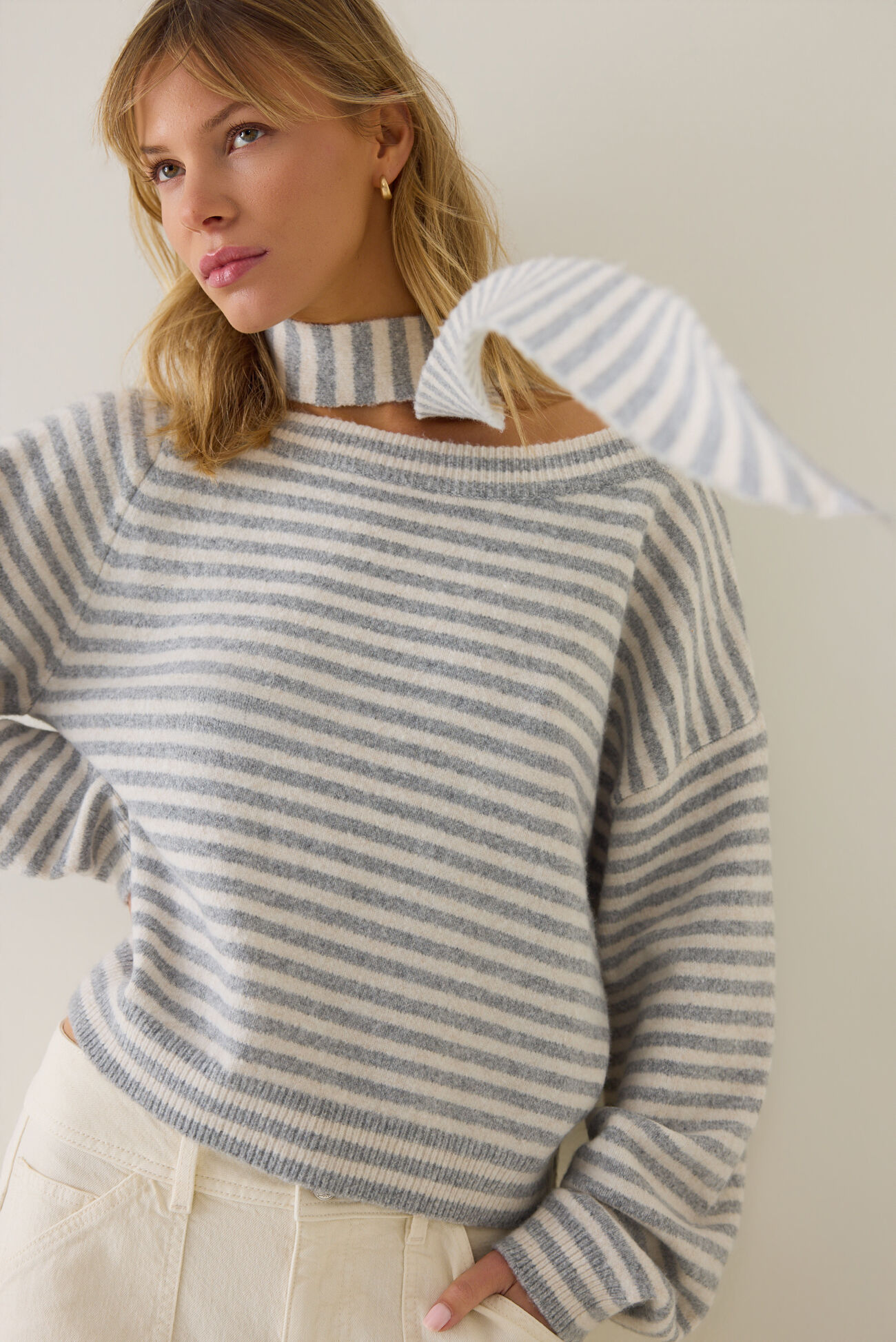 Monroe Scarf Sweater