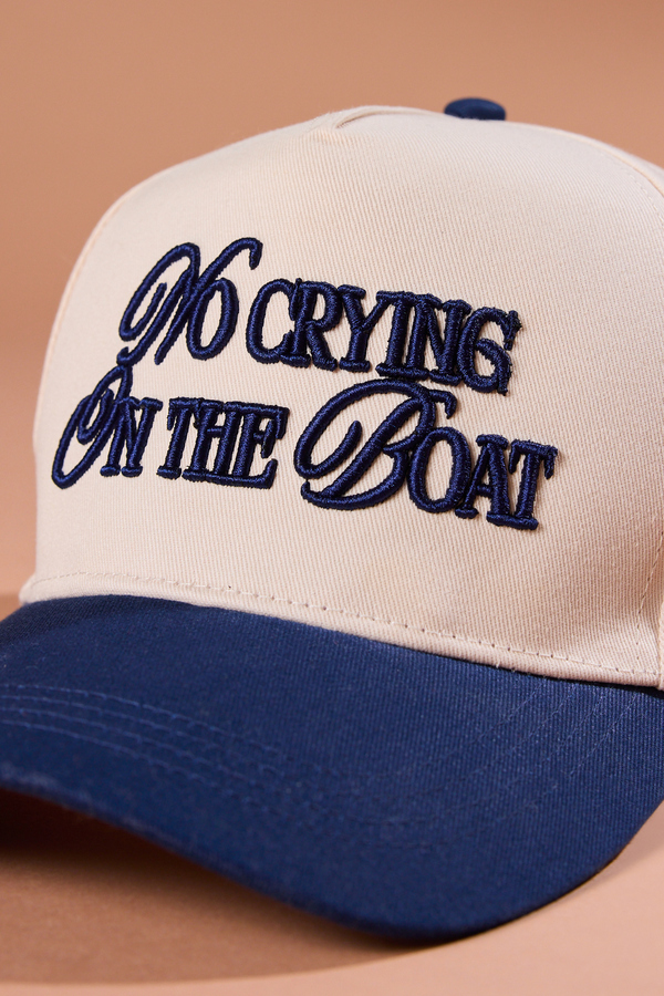 &ldquo;No Crying On The Boat&rdquo; Trucker Hat Detail 2 - Altar'd State