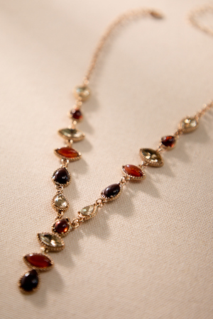 Earthy Gemstone Y-Necklace - Altar'd State - 