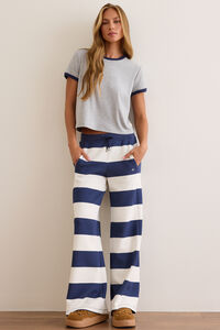 Supersoft Rugby Striped Wide Leg Pant - Altar'd State