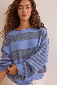End Zone Striped Sweater - Altar'd State