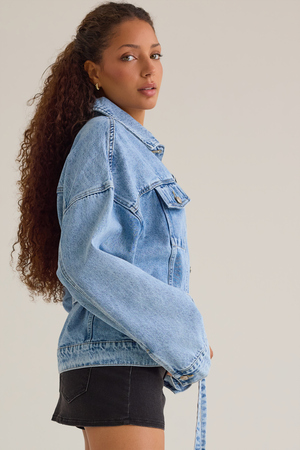 Lianna Tie-Waist Denim Jacket - Altar'd State - 