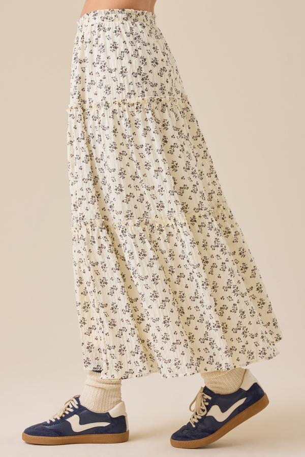 Catelyn Floral Midi Skirt Detail 4 - Altar'd State