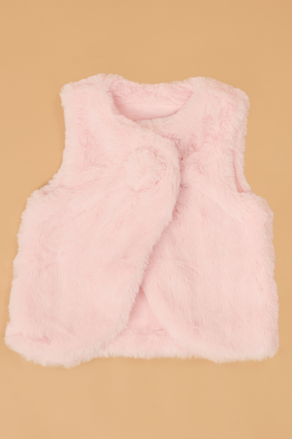 Layla Faux Fur Vest - Altar'd State