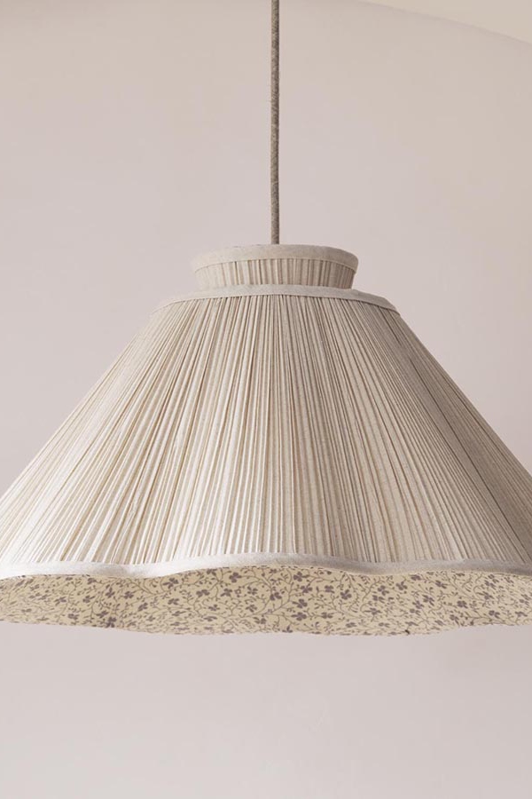 Maybelle Floral Linen Pendant Detail 2 - Altar'd State